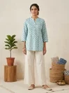 K 1280 By Naisha Cotton Printed Pintucks Ladies Tops 
